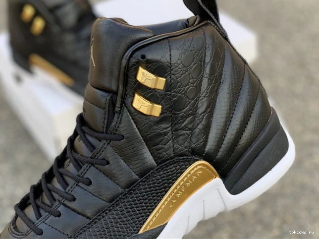 Rep TB Retro Air Gold-White AO6068-007 'Reptile' Jordan 12 Metallic Black 0719